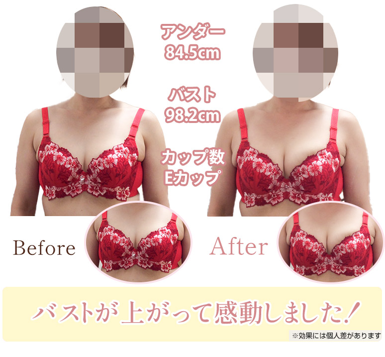 バストアップビフォーアフター